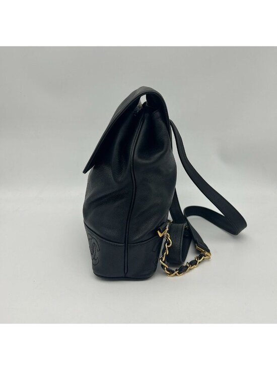 Chanel Triple Coco Backpack Caviar Leather main image 12